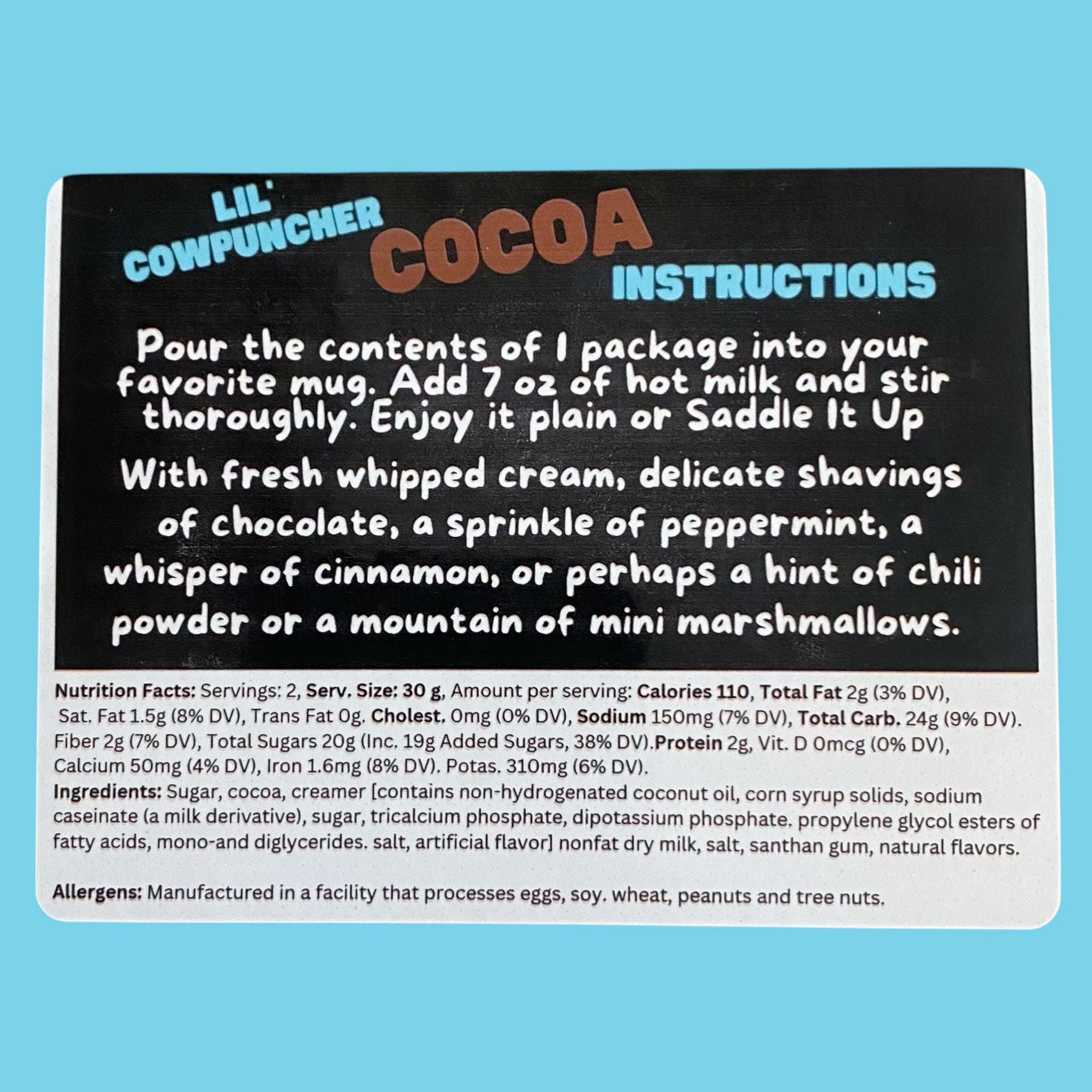 LIL’ COWPUNCHER COCOA™ - Hot Chocolate