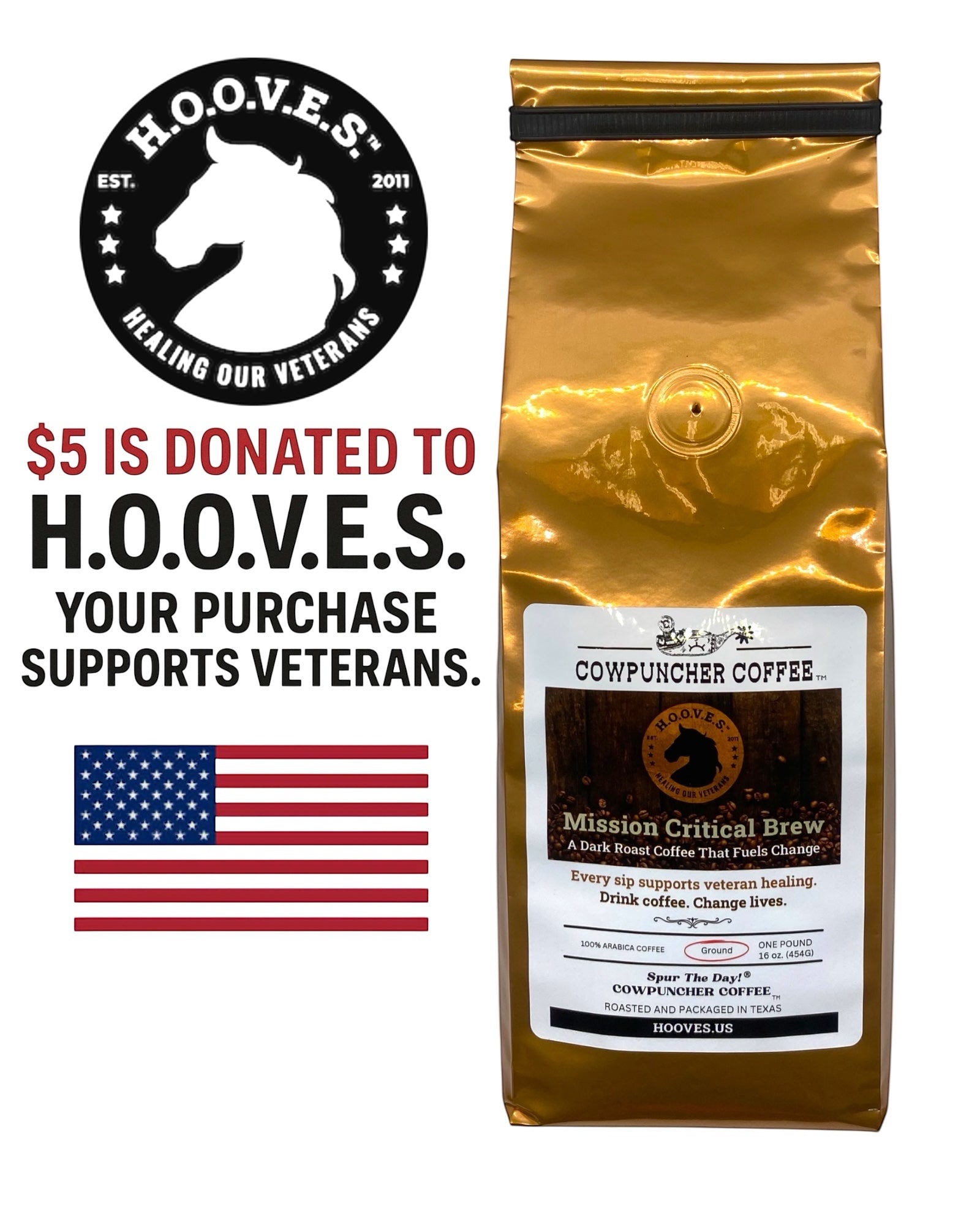 H.O.O.V.E.S.™ Mission Critical Brew
A Dark Roast Coffee That Fuels Change