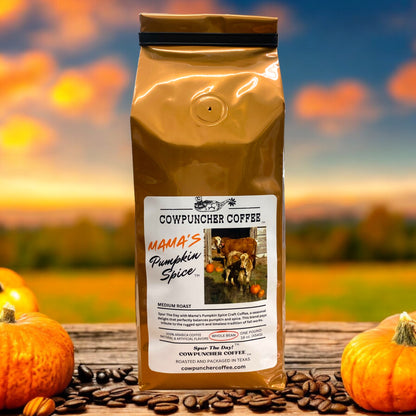 MAMA’S Pumpkin Spice Medium Roast, Whole Bean