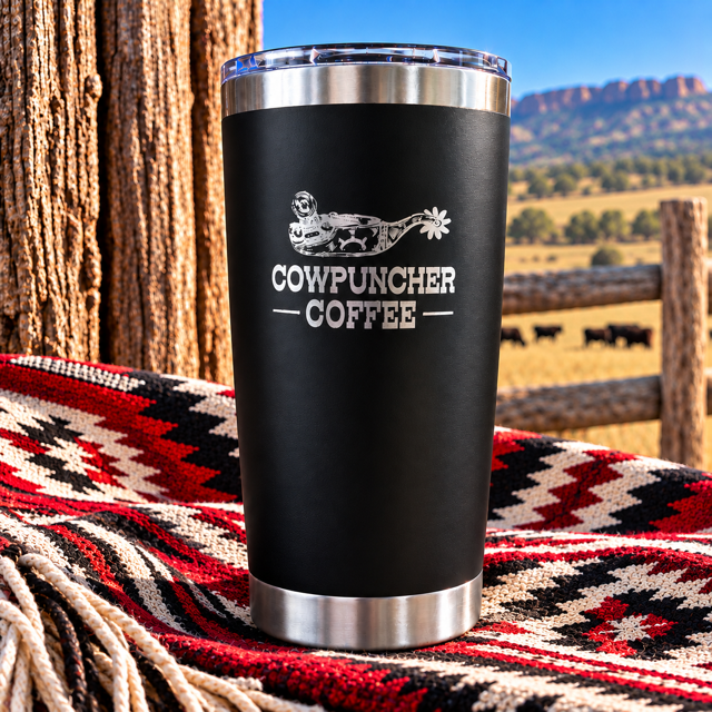 Black - 20oz Stainless Steel Tumbler
