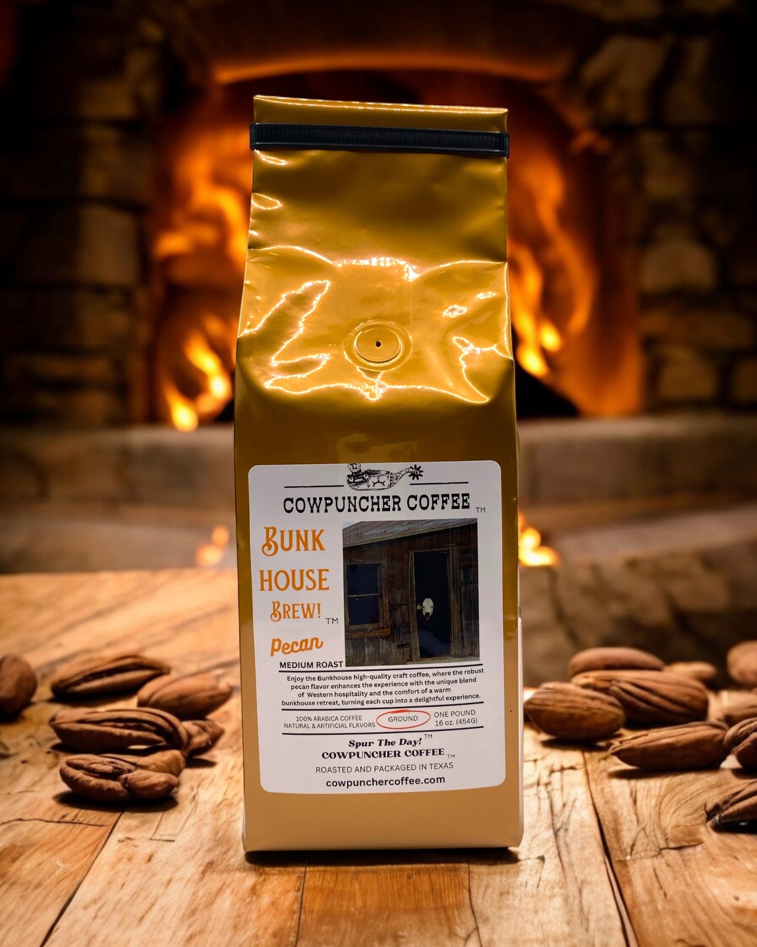 BUNKHOUSE BREW Pecan Medium Roast, Ground