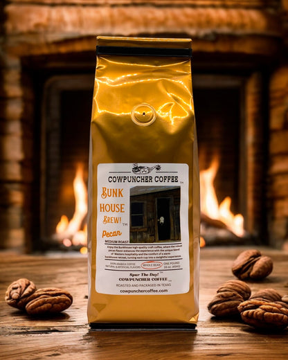 BUNKHOUSE BREW Pecan Medium Roast, Whole Bean