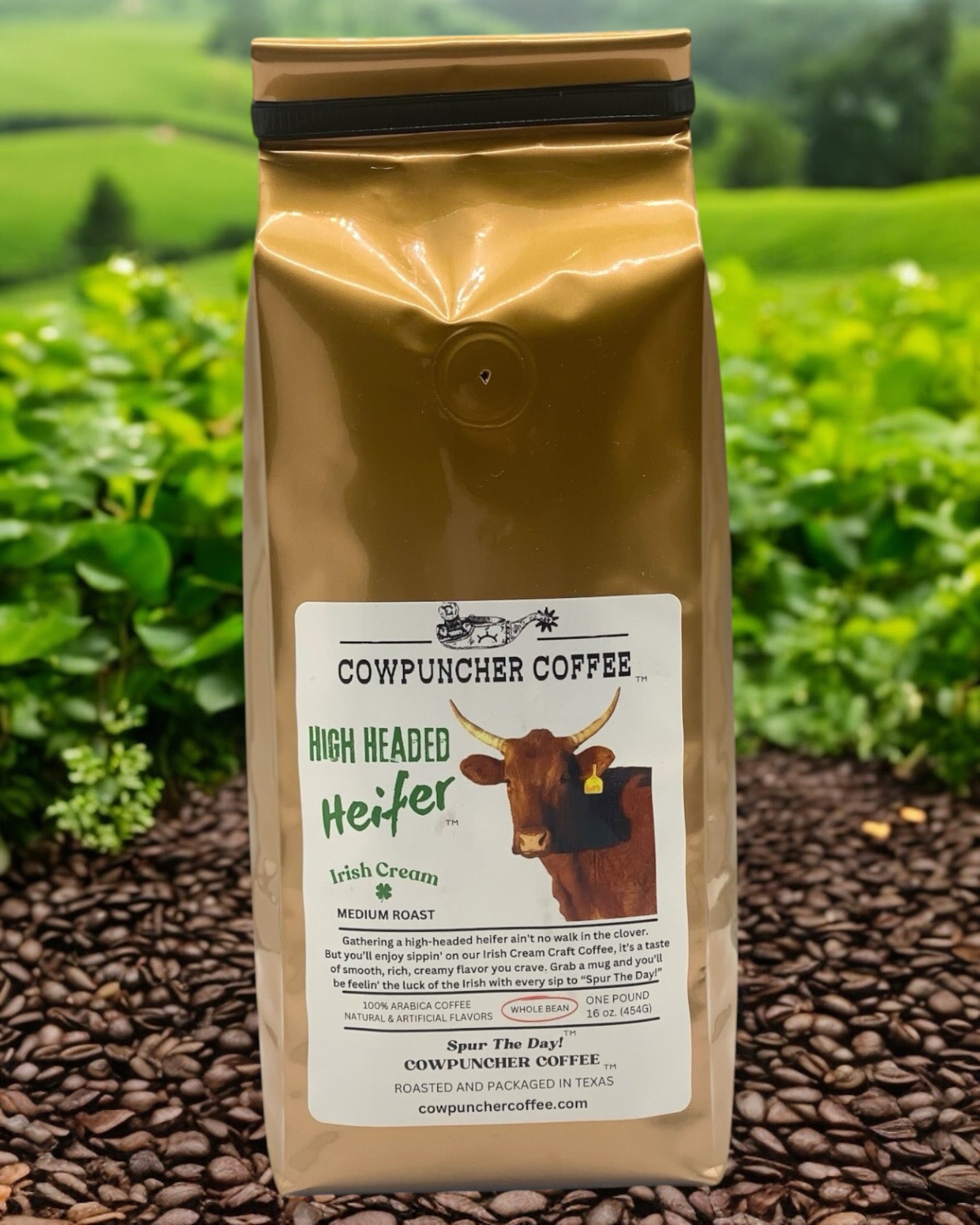 High Headed Heifer, Irish Cream Medium Roast, Whole Bean