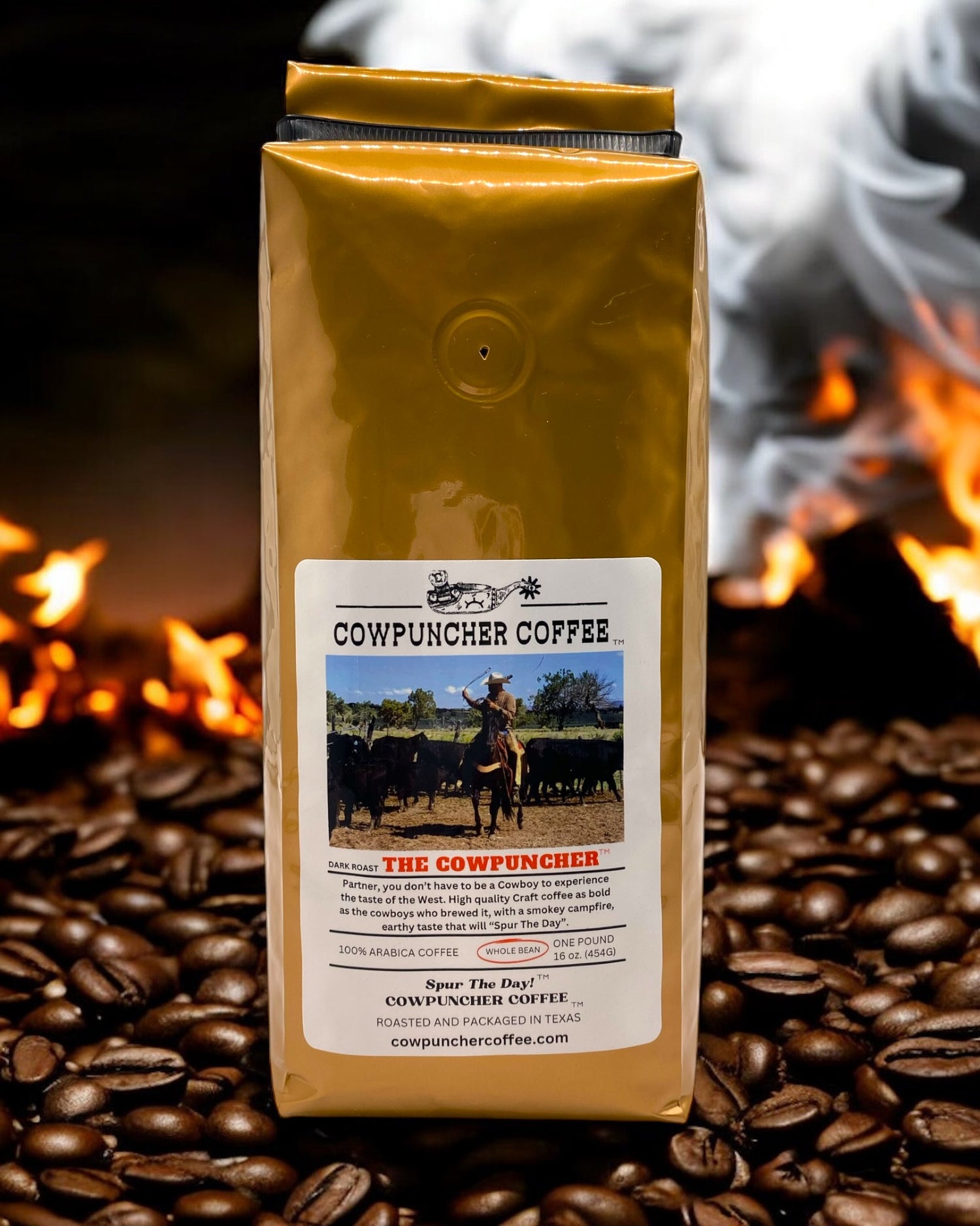 THE COWPUNCHER   Dark Roast, Whole Bean